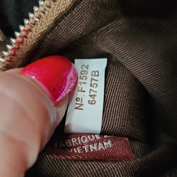 Coach Gold Glitter Womens Wristlet Clutch With Hangtag Pristine - Picture 3 of 9